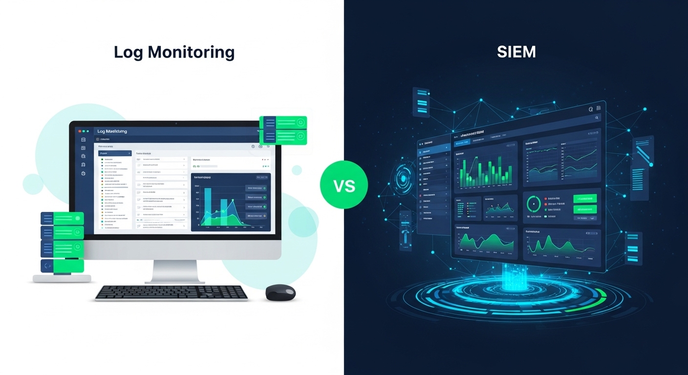 Log Monitoring vs SIEM