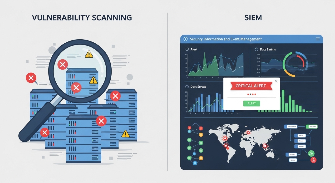 Vulnerability Scanning vs SIEM